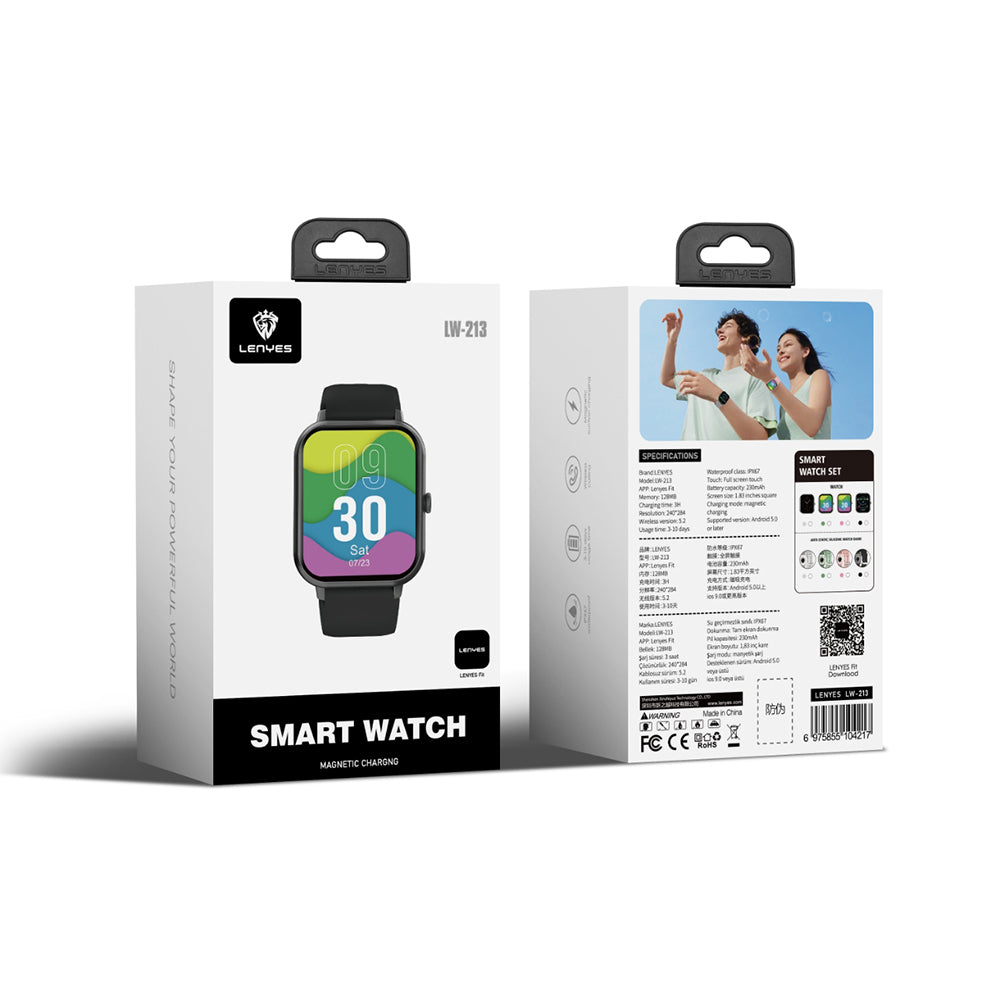 Lenyes LW-213 iOS ve Android Uyumlu Akıllı Saat Lenyes LW-213 iOS ve Android Uyumlu Akıllı Saat